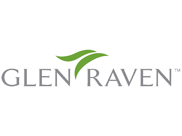 Glen Raven logo with stylized green leaf design above the text.